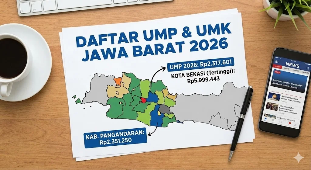 Rekap UMK Jabar: Dari Bekasi Hingga Pangandaran